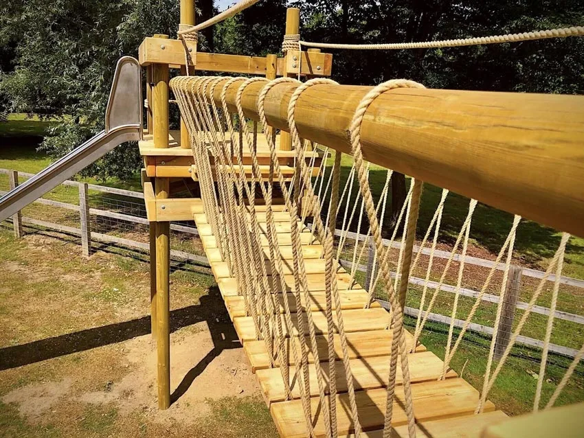 professionalropebridge professional treehouse rope bridge