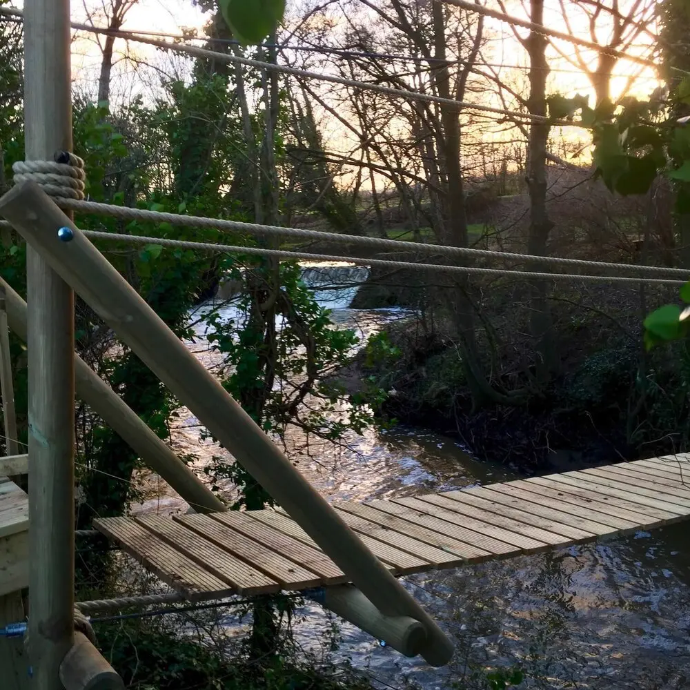 woodland+rope+bridge